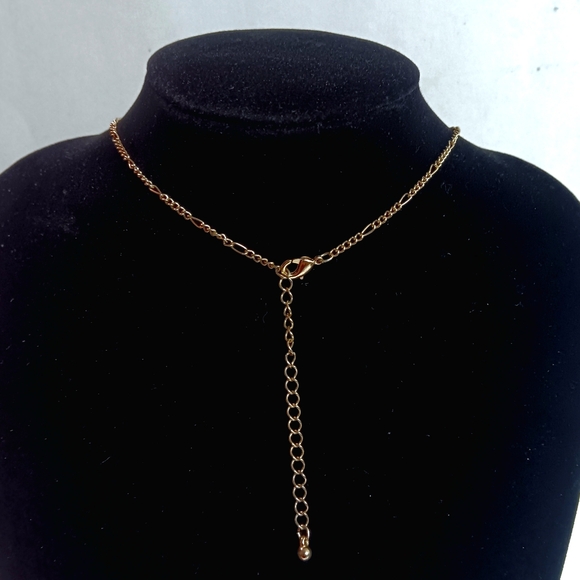 Eye Catching Butterfly Enamel Colorful Necklace with Gold Color Chain. - Picture 5 of 5